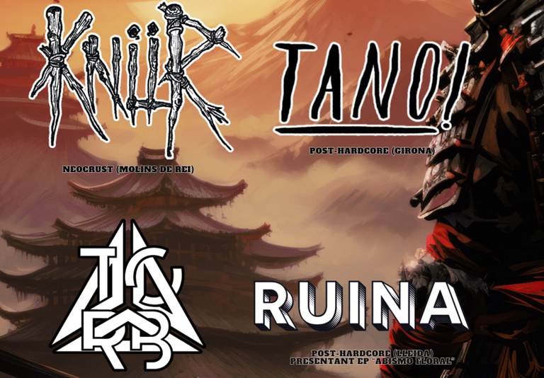 CONCERT · KNÜR + TANO + TORB + RUINA