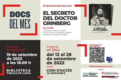 EL DOCUMENTAL DEL MES · "EL SECRETO DEL DOCTOR GRINBERG"