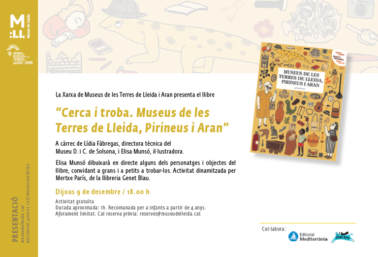 PRESENTACIÓ DEL LLIBRE · CERCA I TROBA. MUSEUS DE LES TERRES DE LLEIDA, PIRINEUS I ARAN