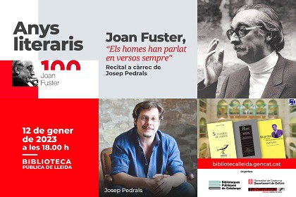 RECITAL · ELS HOMES HAN PARLAT EN VERSOS SEMPRE