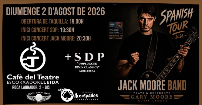 CONCERT · JACK MOORE BAND + SDP