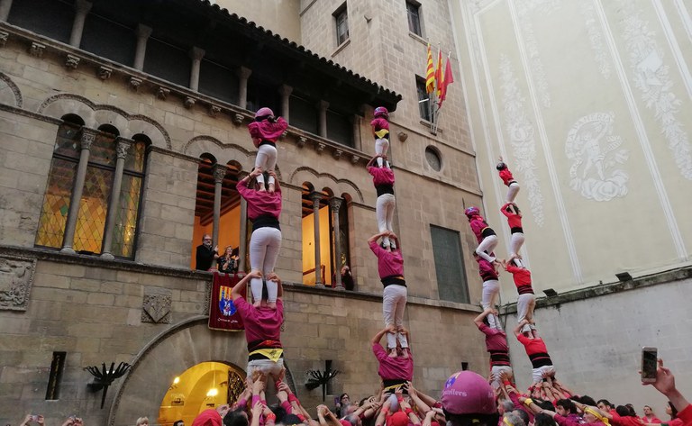 ACTUACIÓN DE CASTELLERS DE LLEIDA · LA GRAN TRACA