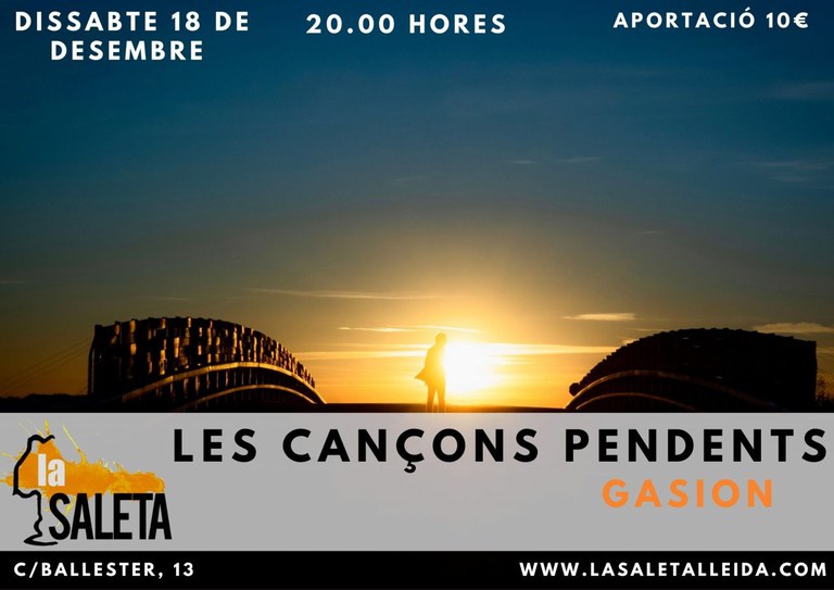 CONCIERTO · "LES CANÇONS PENDENTS" DE GASION