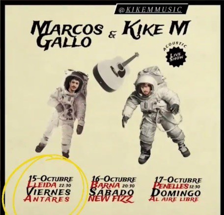 CONCIERTO · MARCOS GALLO & KIKE M