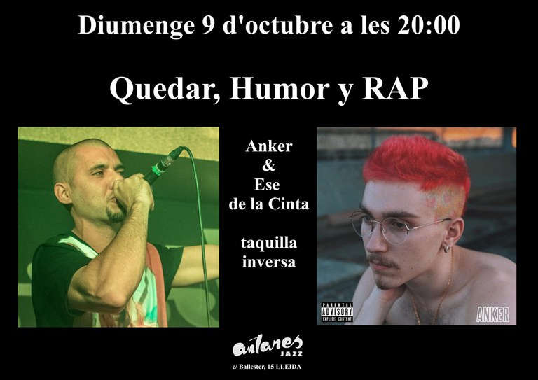 CONCIERTO · QUEDAR, HUMOR Y RAP