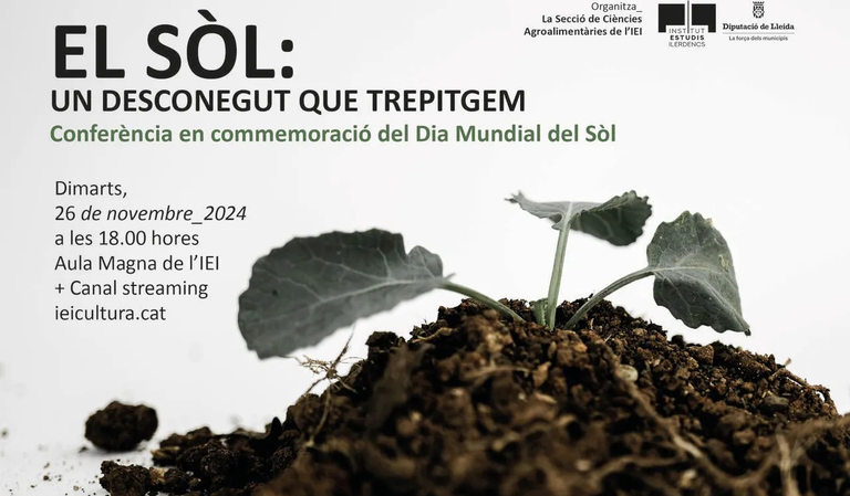CONFERENCIA · "EL SÒL: UN DESCONEGUT QUE TREPITGEM"