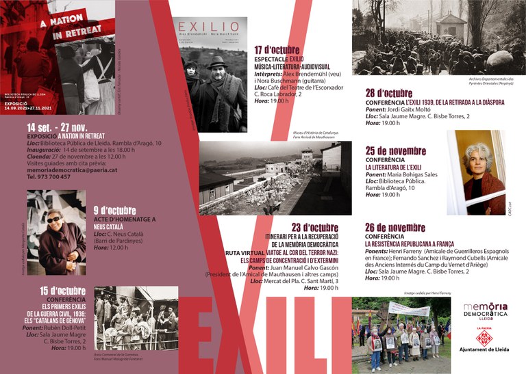 CONFERENCIA · LOS PRIMEROS EXILIOS DE LA GUERRA CIVIL, 1936: "LOS CATALANES DE GÉNOVA"