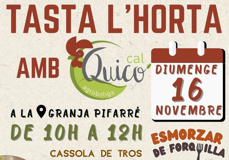 DESAYUNO DE TENEDOR EN LA HUERTA