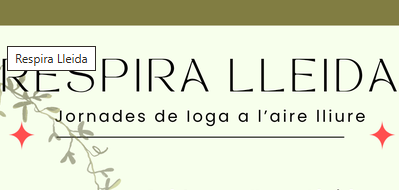JORNADAS DE YOGA AL AIRE LIBRE · RESPIRA LLEIDA