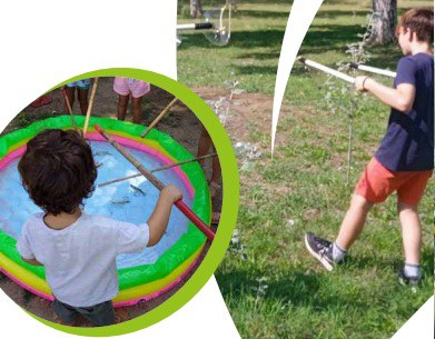 JUEGOS REFRESCANTES EN EL PARQUE DE LA MITJANA