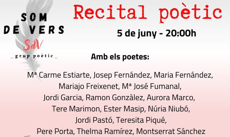 RECITAL POÉTICO · "SOM DE VERS"