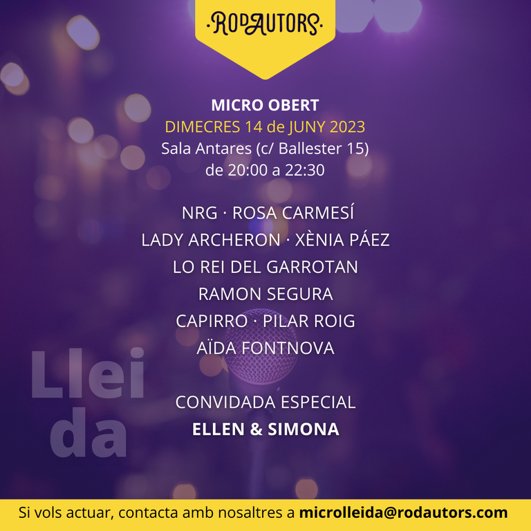 RODAUTORS · MICRO ABIERTO